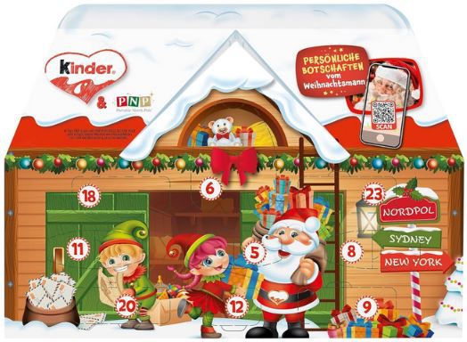 kinder Mix Adventskalender 3D Haus, 234g für 8,54€ (statt 13€)