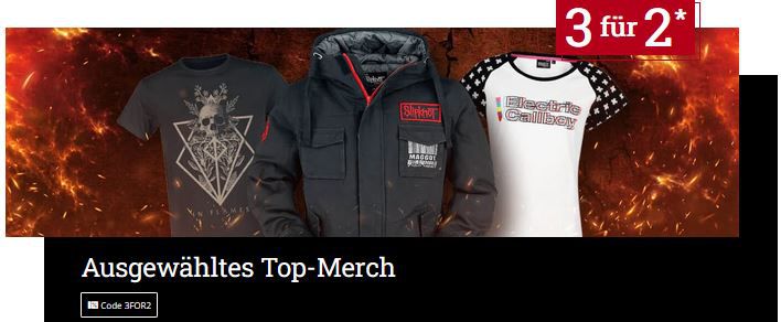 🤘 EMP: 3 Merch Artikel kaufen, nur 2 bezahlen   T Shirts, Hoodies, Jacken und mehr