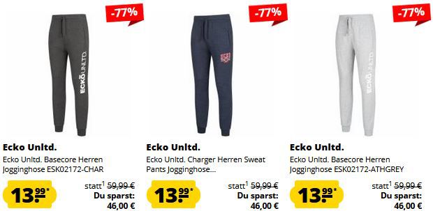 Ecko Unltd. Jogginghosen Fixpreis Sale + ab 13,99€ zzgl. VSK (statt 30€)