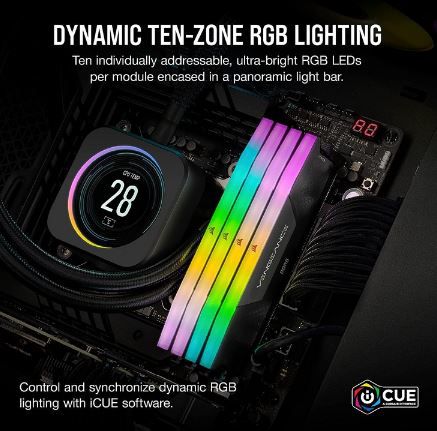 Corsair Vengeance RGB DDR5 RAM 32GB (2x16GB) für 89,90€ (statt 119€)