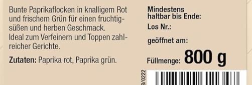 🌶️ 800g Fuchs Professional Paprikaflocken rot/grün ab 14,78€ (statt 19€)