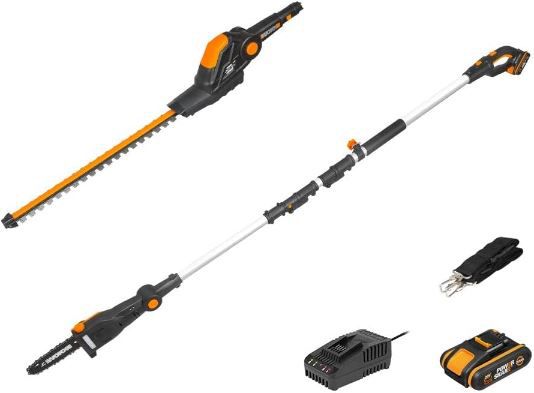 Worx WG908E Akku Teleskop Heckenschere & Hochentaster Set für 199,99€ (statt 250€)