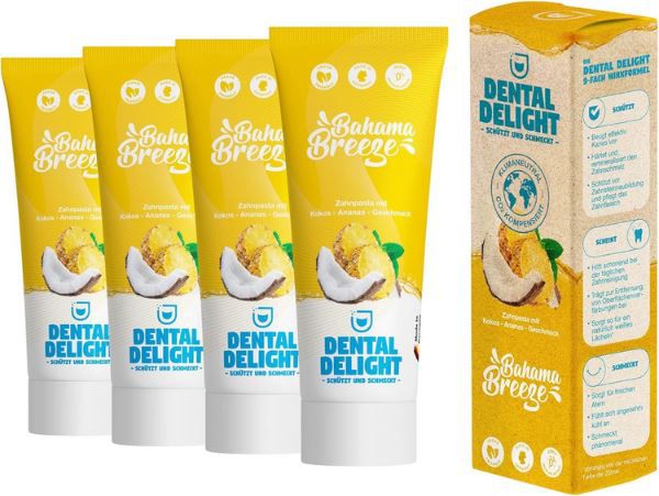 🦷 4er Pack Dental Delight Bahama Breeze Zahnpasta ab 6,41€ (statt 8€)