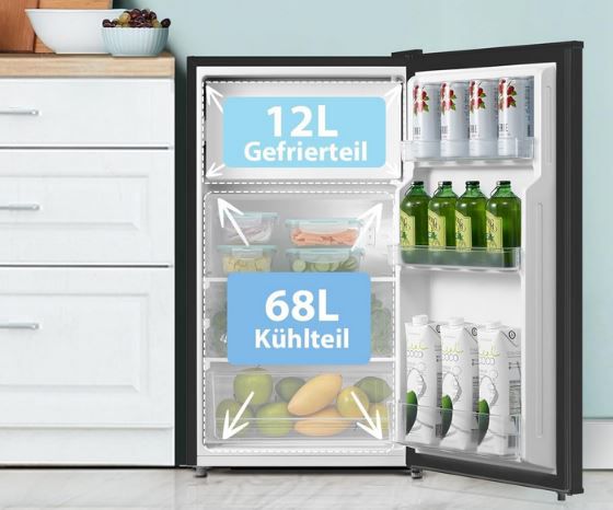 Comfee RCD115DK2 Kühlschrank mit Gefrierfach, 80L für 169,15€ (statt 199€)