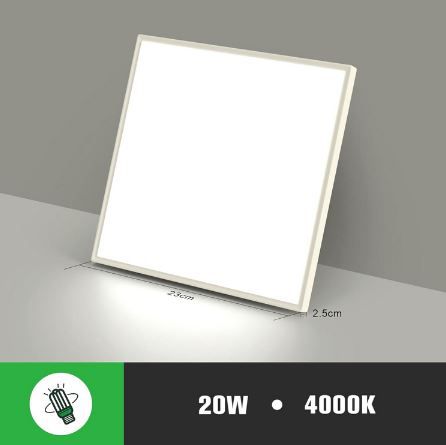 OTREN Quadratische LED Deckenleuchte Flach, 4.000K, 1.800LM für 9,59€ (statt 16€)