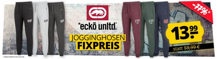 Ecko Unltd. Jogginghosen Fixpreis Sale ab 13,99€ zzgl. VSK (statt 30€)