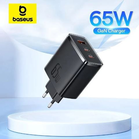 Baseus Small Cube Pro GaN USB C Schnellladegerät mit 65W für 19,43€ (statt 27€)