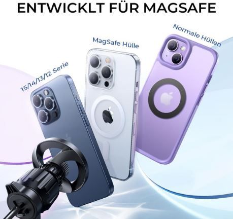 Lisen MagSafe Handyhalterung mit 30 N52 Magneten für 10,99€ (statt 22€)