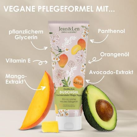 Jean & Len Duschgel Mango & Avocado, 250ml ab 1,79€ (statt 3€)