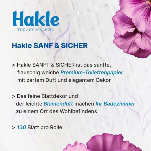 🧻 20 Rollen Hakle Toilettenpapier Sanft & Sicher ab 7,59€ (statt 11€)