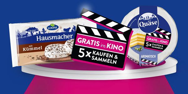 Gratis: Mit Quäse und Loose Hausmacher Kinogutschein erhalten