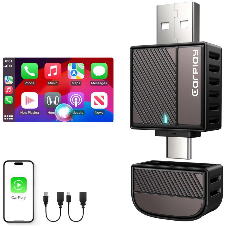 cuarko CarPlay Wireless Adapter mit BT 5.3 für 26,99€ (statt 39€)