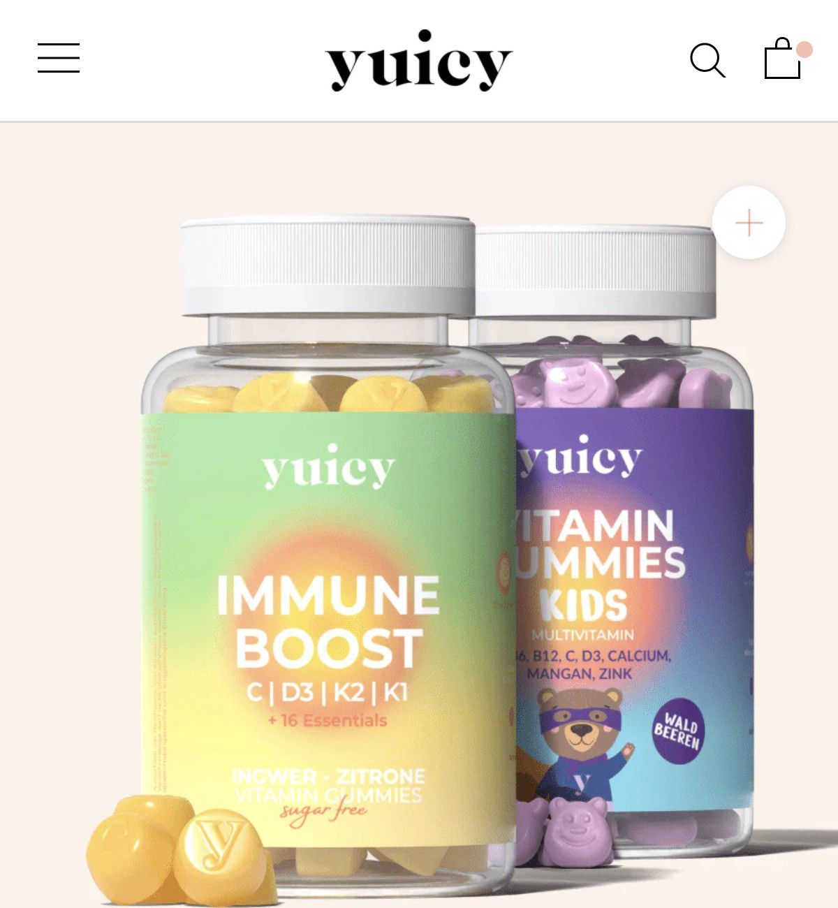 35 Prozent Code auf yuicy Produkte