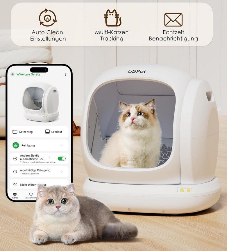 UCAT C20 selbstreinigendes Katzenklo mit App Steuerung für 258€ (statt 330€)