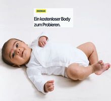 Wieder da! 👶 Zeemann: Kostenlosen Baby-Body abholen