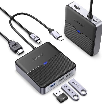 ORICO USB C 5in1 Docking Station mit PD 60W für 10,87€ (statt 17€)