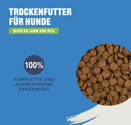 5kg by Amazon Hunde Trockenfutter mit Lamm und Reis für 11,21€ (statt 14€)