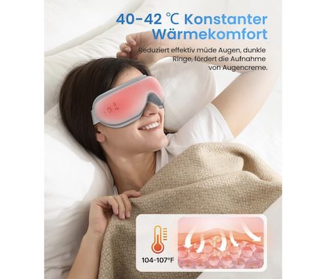 RENPHO Eyeris 1   Augenmassagegerät mit Wärme für 46,49€ (statt 60€)