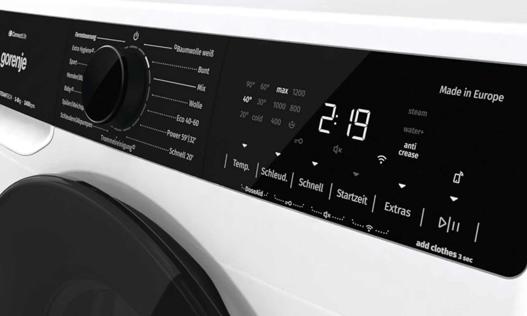 Gorenje WPNA 84 SATSWIFI Waschmaschine mit 8 kg & 1.400 U/Min für 399€ (statt 589€)