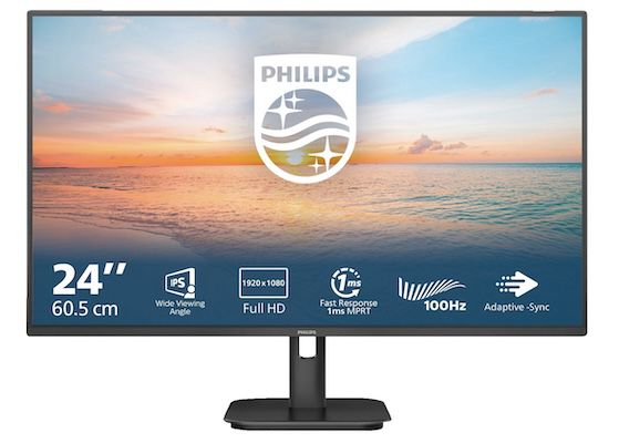 PHILIPS 24E1N1100A   23,8 Full HD Monitor mit 1 ms für 69,74€ (statt 84€)