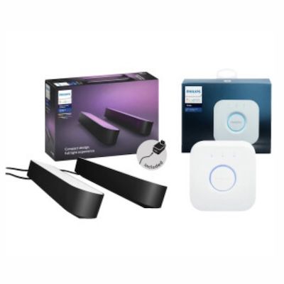 Doppelpack Philips Hue Play Lightbar Set + Bridge für 109€ (statt 137€)