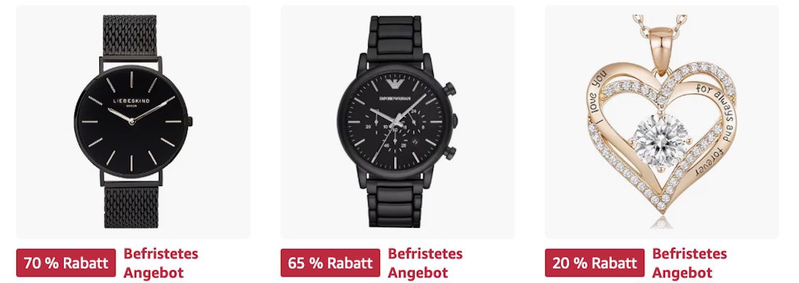 🔥Amazon Last Minute: Uhren und Schmuck stark reduziert z.B. BOSS Pilot Quarzuhr für 124€ (statt 200€)