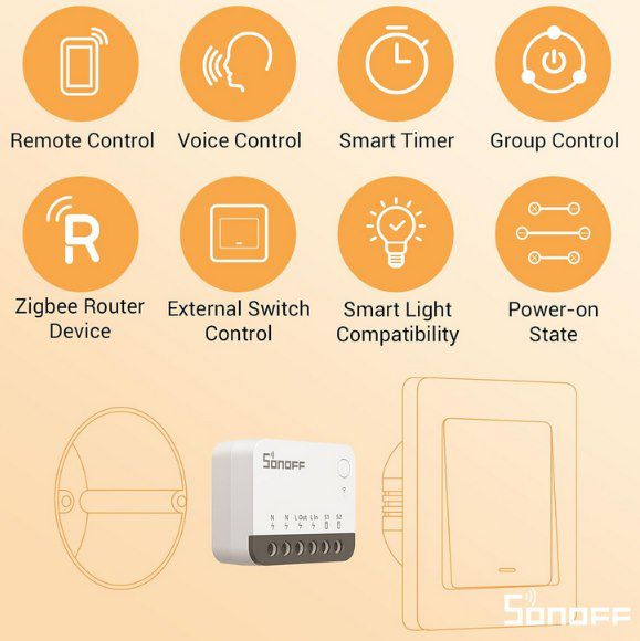 SONOFF ZBMINIR2 Zigbee Smart Schalter für 13,63€ (statt 19€)