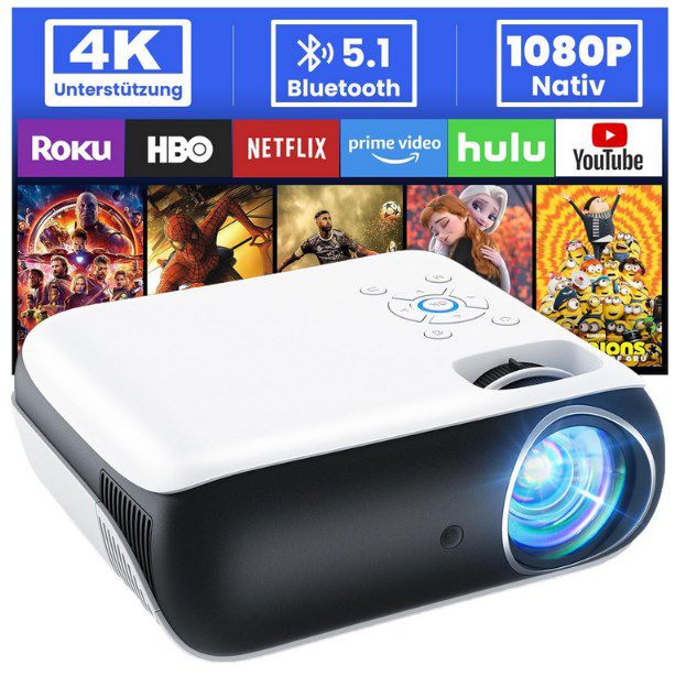 HOPVISION H1 1080P Beamer für 50,99€ (statt 85€)