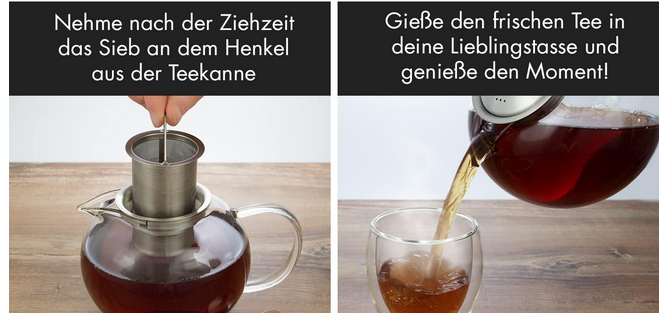 Glaswerk Sencha 1,3l Teekanne mit Filter & Stövchen ab 35,18€ (statt 45€)