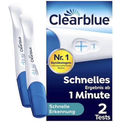 🤰 2x Clearblue Schwangerschaftstest (Ergebnis in 1 Min.) ab 9,99€ (statt 13€)