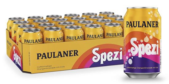 24x Paulaner Spezi (0,33L) für 12,96€ (statt 20€)   Nur 0,54€ pro Dose