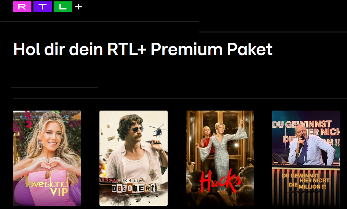 4 Monate RTL+ mit 24% Rabatt ab 18€ (statt 24€)