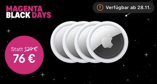 Telekom Magenta Moments   z.B. Apple AirPods Max (USB C) für 379€ (statt 525€)