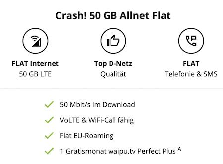 Vodafone Allnet 50GB für 9,99€ mtl. oder 35GB für 7,99€ mtl.