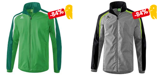 Erima Liga 2.0 Trainingsjacken für Herren und Kids je 6,99€ + VSK