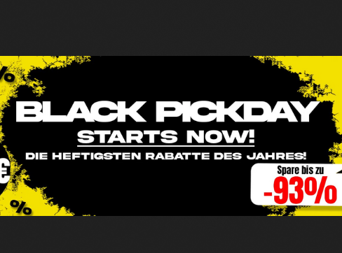 Black Pickday: bis 93% Rabatt – Sportfashion Sale ab 2€ +VSK