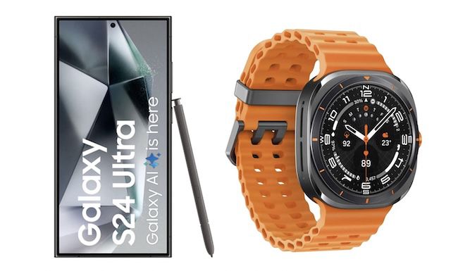 📱 Samsung Galaxy S24 Ultra + ⌚️ Galaxy Watch Ultra ab 1.149€ (statt 1.365€)