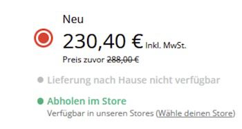 Abholung: Nintendo Switch Sports Set für 230,40€ (statt 300€) + 12 Monate Online