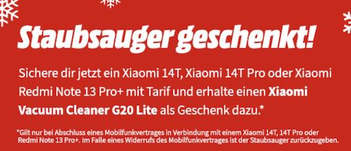 🤯🔥 Xiaomi 14T + Redmi Pad + Staubsauger für 29€ + o2 Allnet 30GB für 24,99€ mtl.