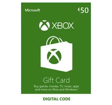 🎮 50€ XBox Live Guthabenkarte für 44,99€