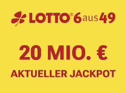 🤑 20 Mio. Jackpot: 3 Lotto 6aus49 Felder für 0,10€ (statt 4,70€)