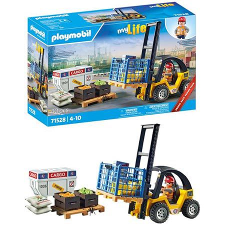 PLAYMOBIL 71528 MyLife Gabelstapler mit Fracht für 14,39€ (statt 18€)