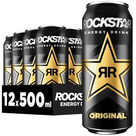 12er Pack Rockstar Energy Drink Original, 0,5L für 9,44€ (statt 18€)   Nur 0,79€ pro Dose