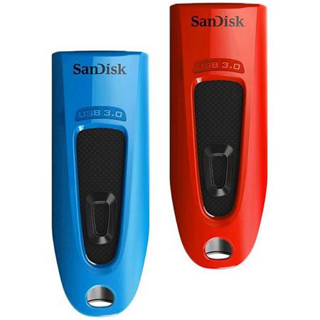 2er Pack SanDisk Ultra USB 3.0 Flash-Laufwerk, 64 GB für 14,99€ (statt 22€)