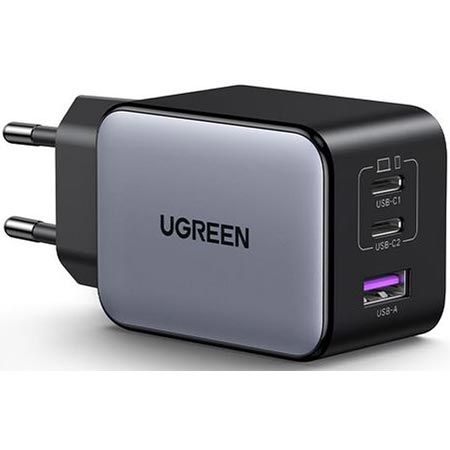 UGREEN Nexode X 3-Port USB-C/A PD Ladegerät, max. 65W für 31,19€ (statt 48€)