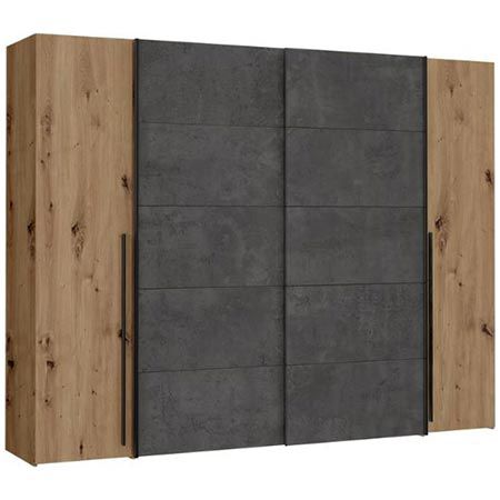 Forte Narago 270 Schwebetürenschrank mit Drehtüren, 270cm für 348,98€ (statt 520€)