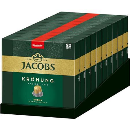 200er Pack Jacobs Krönung Crema Kaffeekapseln ab 40,30€ (statt 50€)