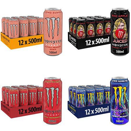 2 x 12er Pack Monster Energy in verschiedenen Sorten ab 20€ (statt 34€)