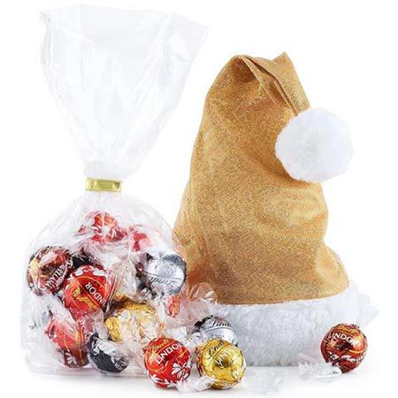 Lindt Lindor Weihnachtsmütze Glamour mit 4 Sorten, 185g für 7,10€ (statt 10€)