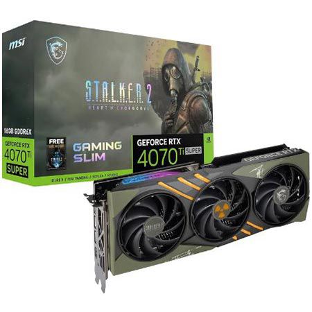 MSI GeForce RTX 4070 Ti SUPER 16G Gaming Slim Stalker 2 Edition für 949€ (statt 1.054€)